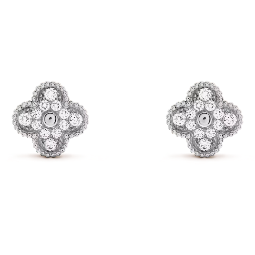Amariah Earrings | SIlver Diamond