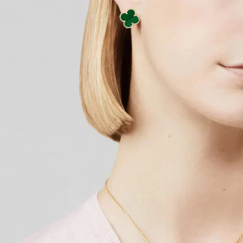 Noelle Clover Radiance Set | Gold & Green