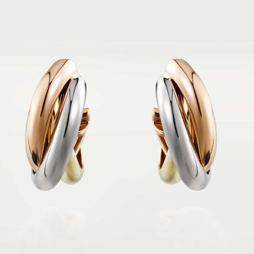 Bianca Trinity Earrings | Gold & Silver