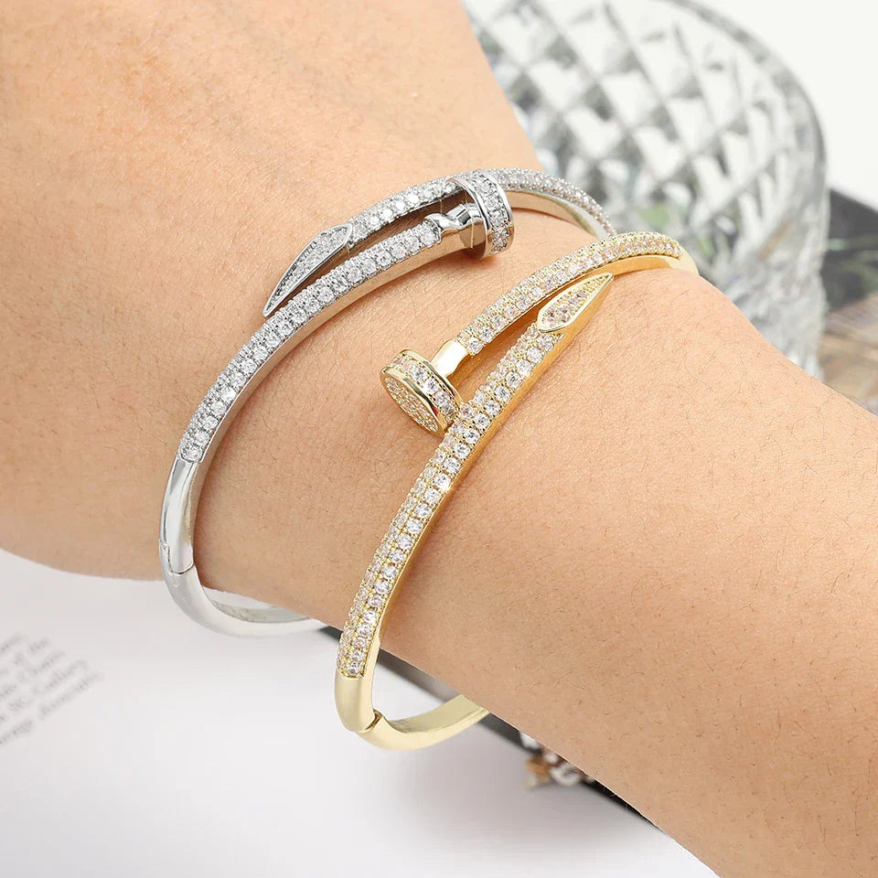 Hermiz Nail Bracelet | Stone-Embellished