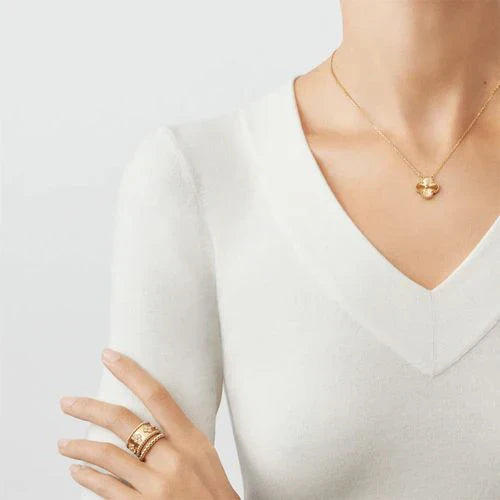 Aria Four-Leaf Clover Necklace | Gold