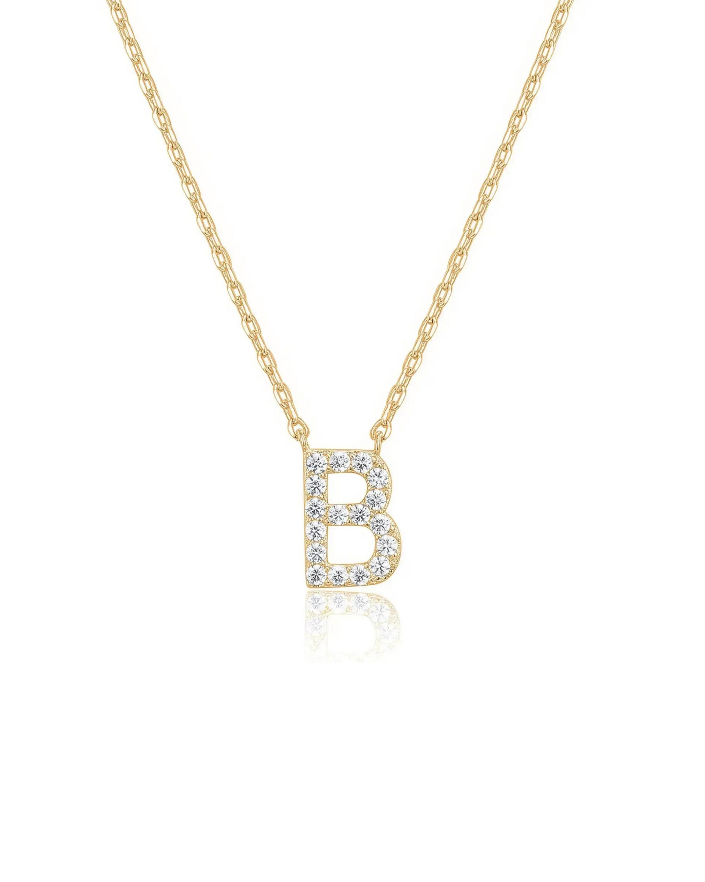 Isadora Initial Pendant Necklace | Gold
