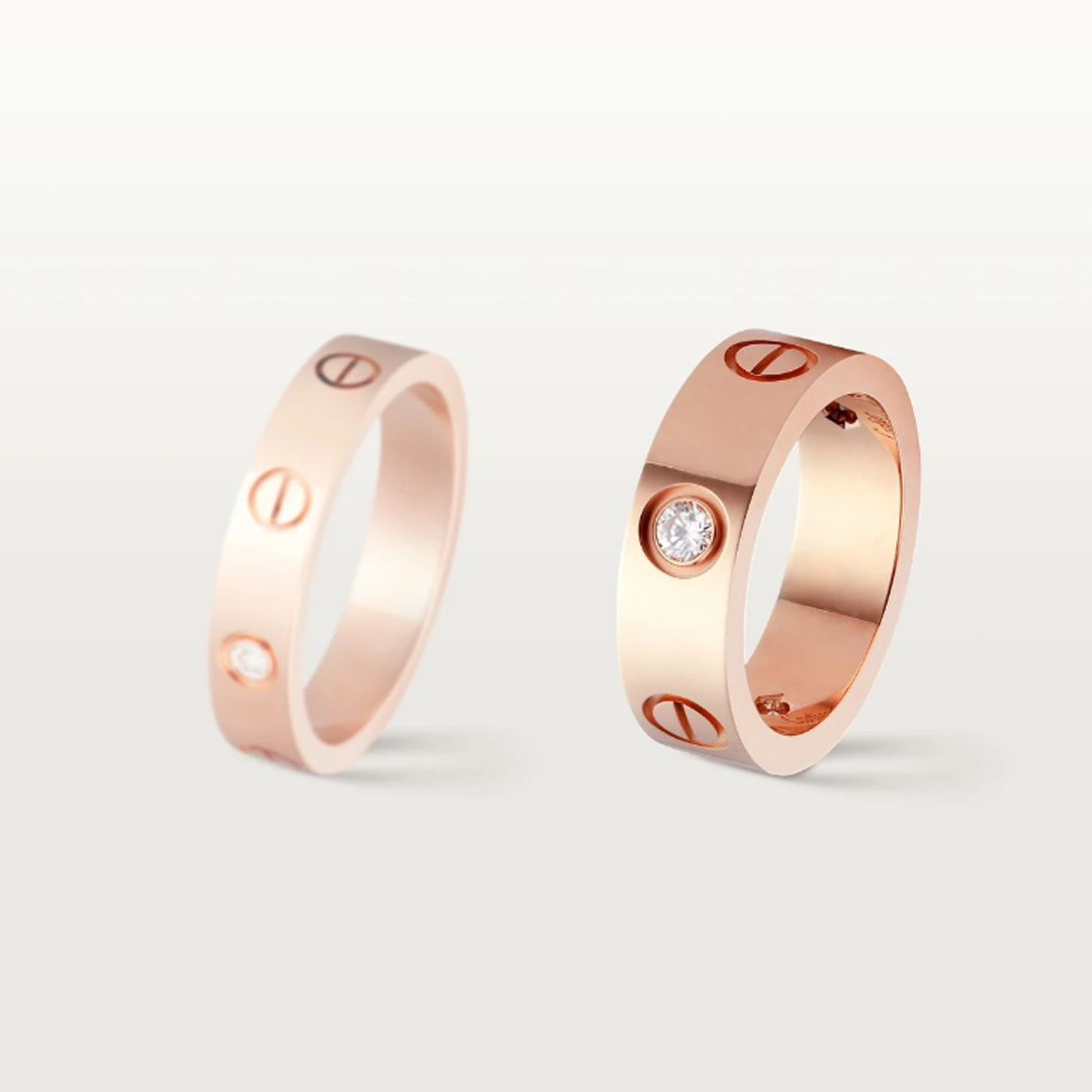 Serene Three-Diamond Love Ring