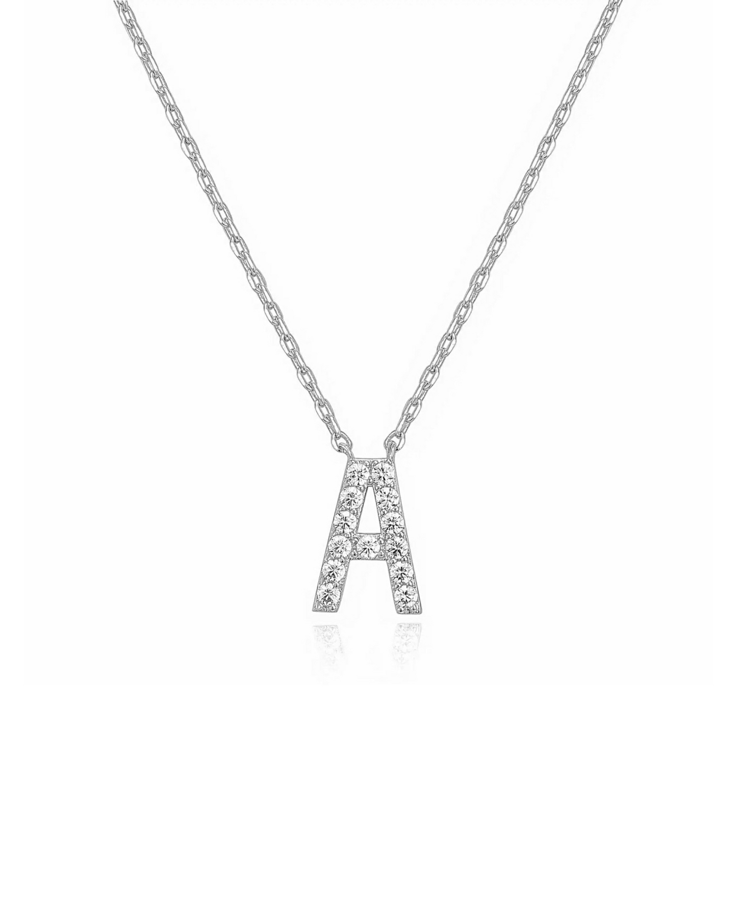 Noelia Initial Necklace | Silver