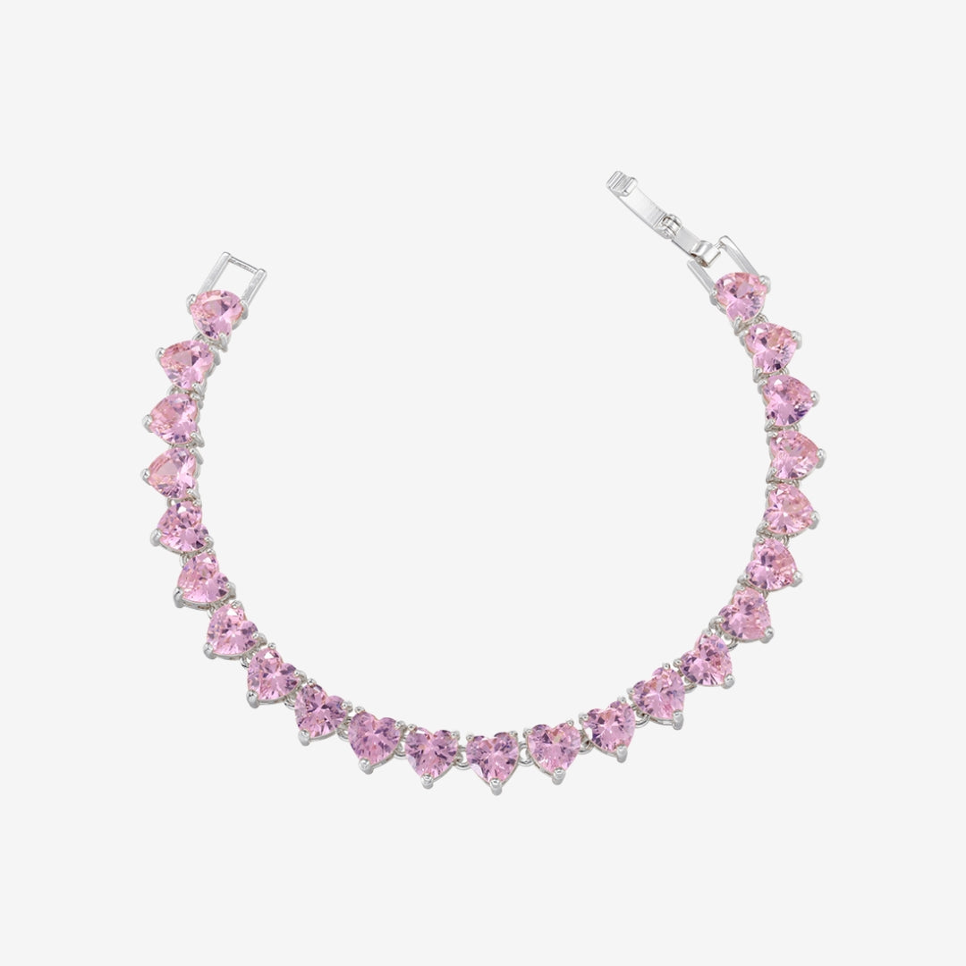 Nayeli Heart Tennis Bracelet