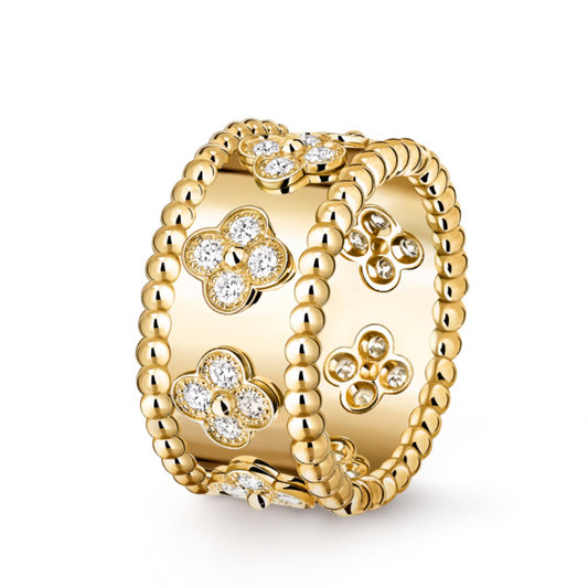 Abby Ring | Gold with Diamond Accent