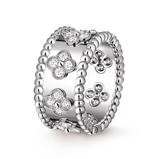 Celestia Ring with Diamond Accents | Silver