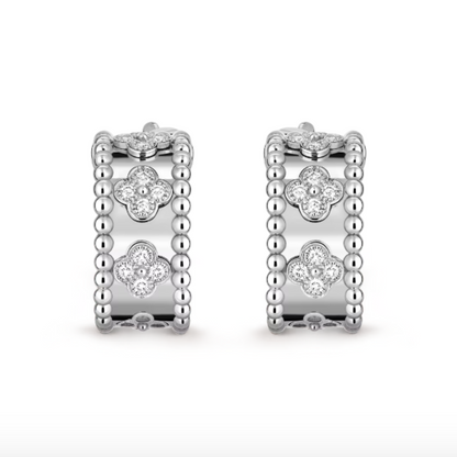 Isadora Earrings | Silver with Diamond Accents