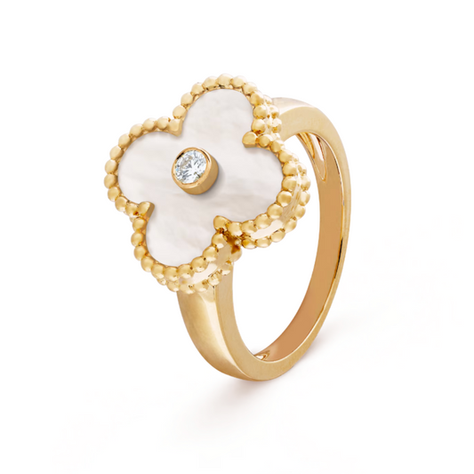 Mireille Ring | White & Gold