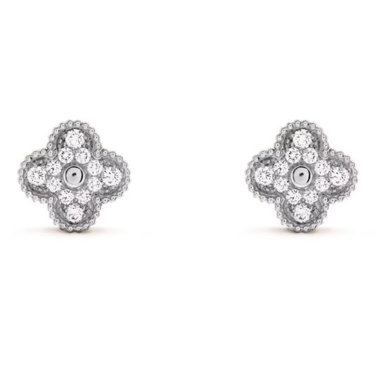 Amariah Earrings | SIlver Diamond
