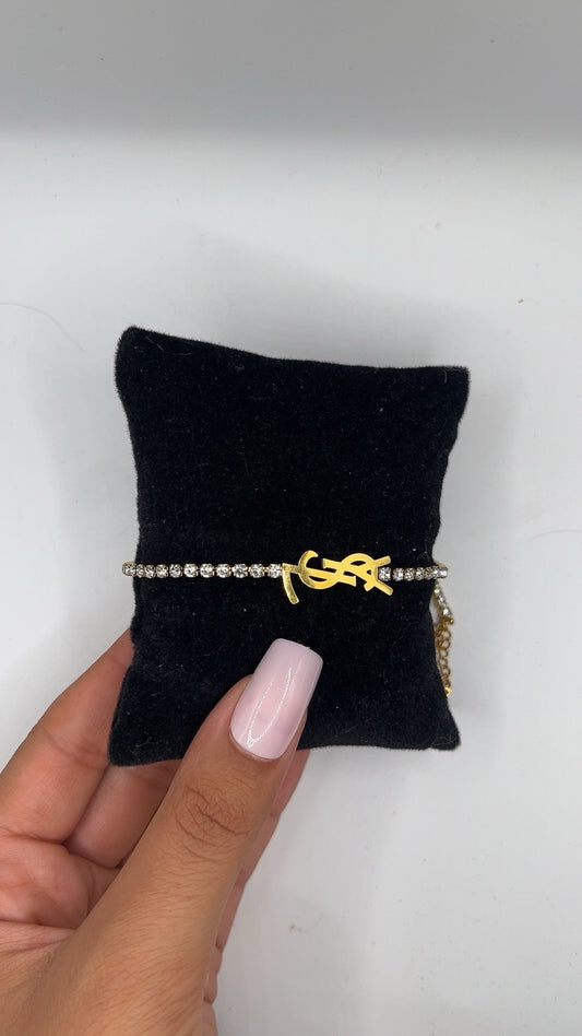 Celeste YSL Sparkling Bracelet | Rhinestone
