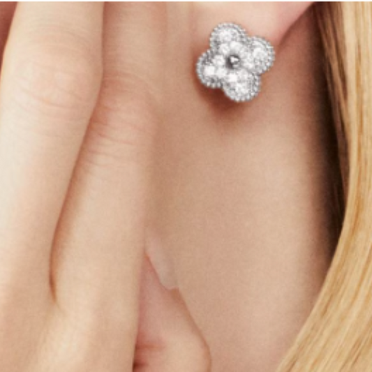 Amariah Earrings | SIlver Diamond