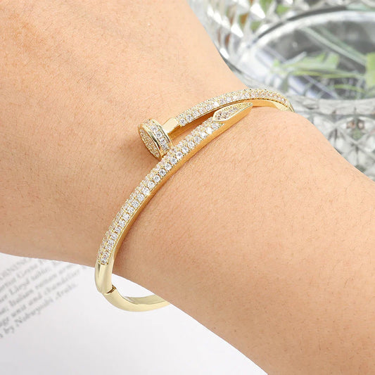 Hermiz Nail Bracelet | Stone-Embellished