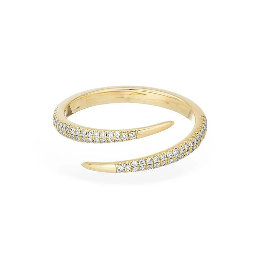Liana Gilded Twist Ring | Gold