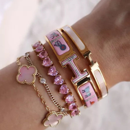 Nayeli Heart Tennis Bracelet