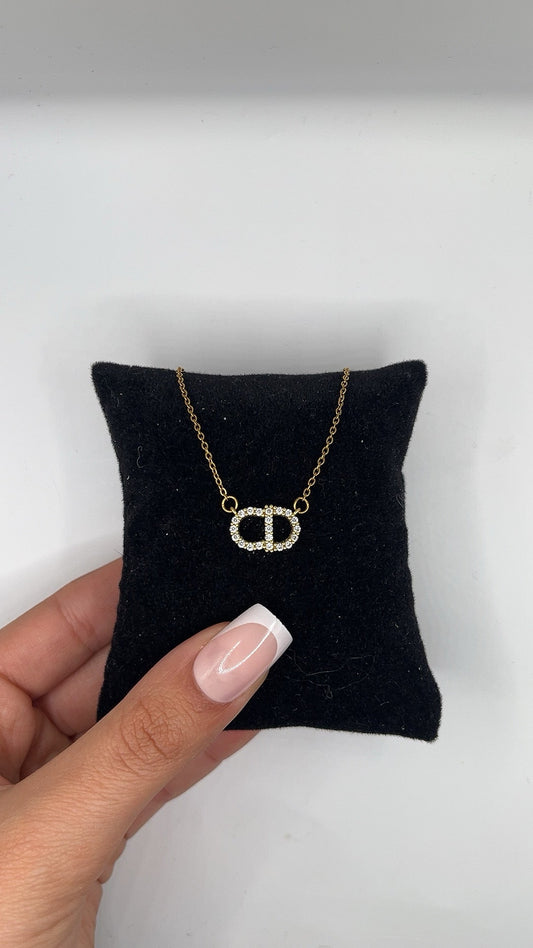 Eira Disc Pendant Necklace | Gold