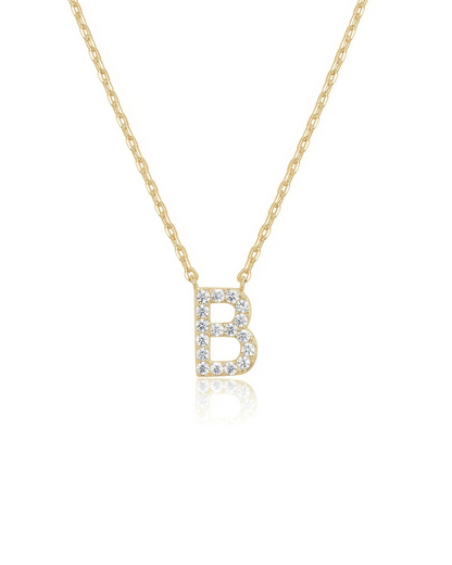 Isadora Initial Pendant Necklace | Gold