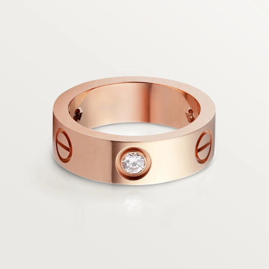 Serene Three-Diamond Love Ring