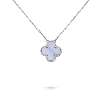 Celeste Clover Necklace | Silver & Purple