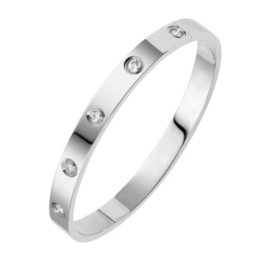 Elina Zircon Link Chain | Silver