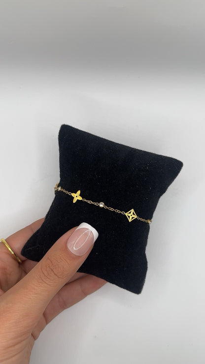 Riham Charm Bracelet | Gold