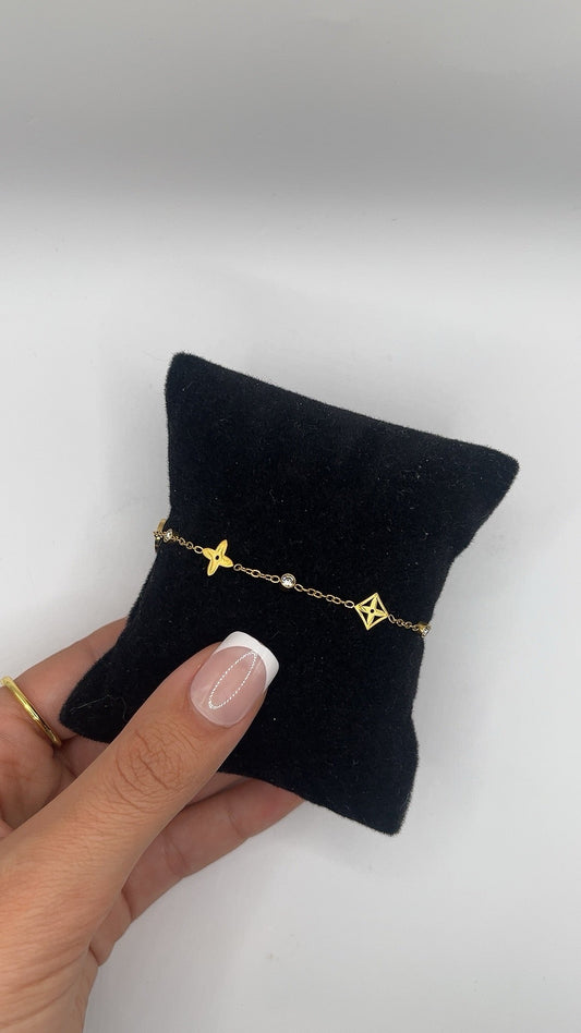 Riham Charm Bracelet | Gold