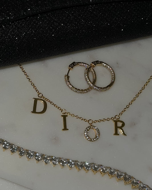 Jaelina CD Necklace | Gold
