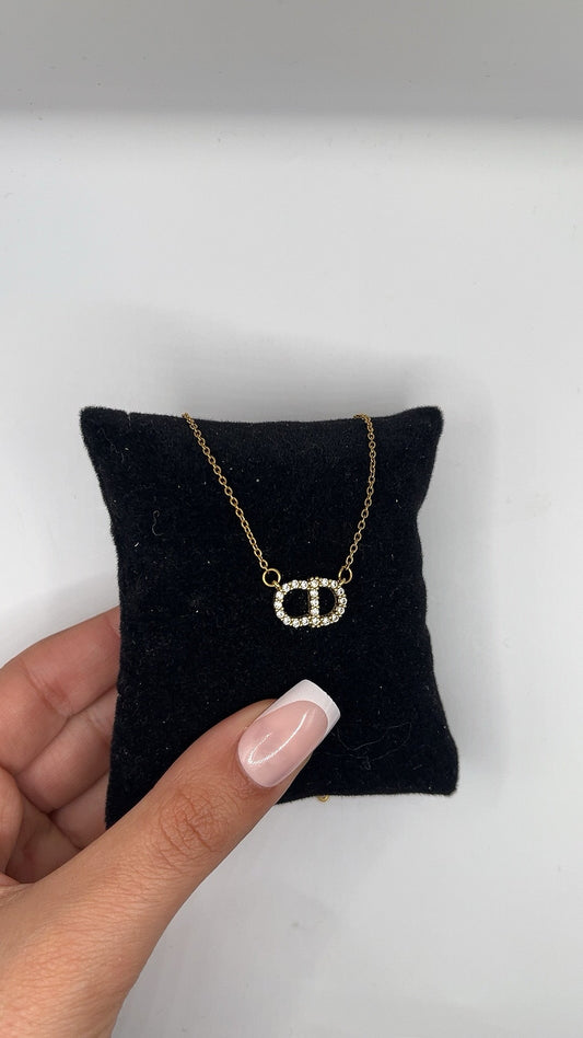 Eira Disc Pendant Necklace | Gold