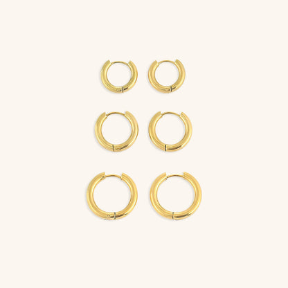 Luna Timeless Earrings | Round