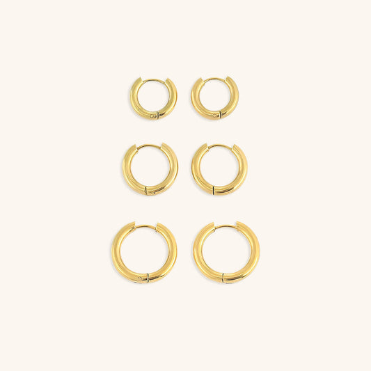 Luna Timeless Earrings | Round