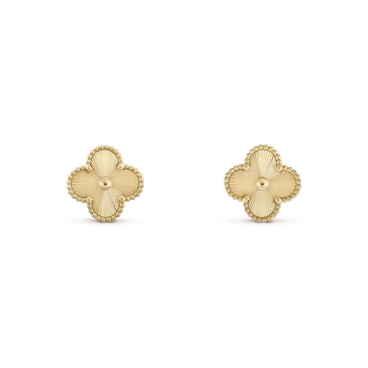 Camille Four-Leaf Ear Studs | Gold