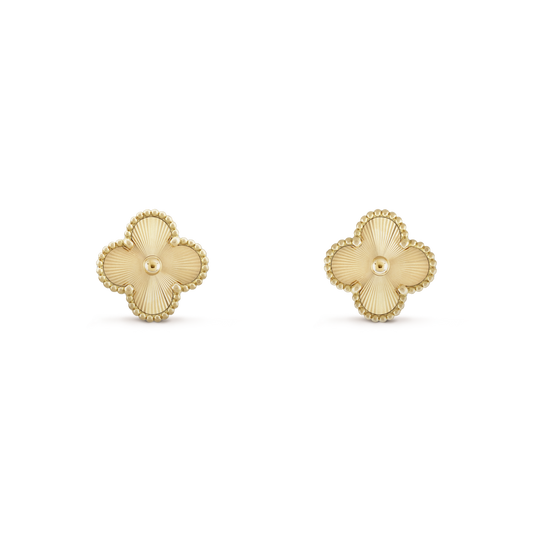 Camille Four-Leaf Ear Studs | Gold
