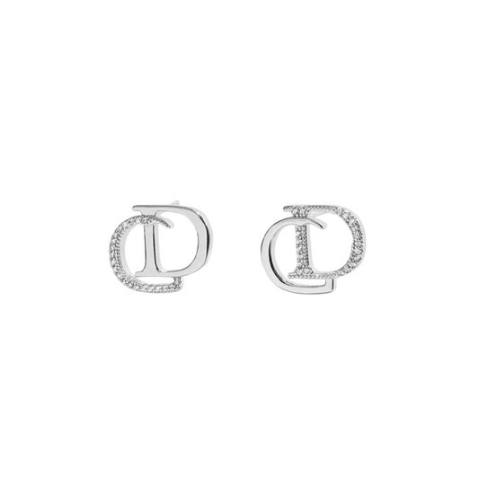 Azura Diamond CD Earrings | Silver