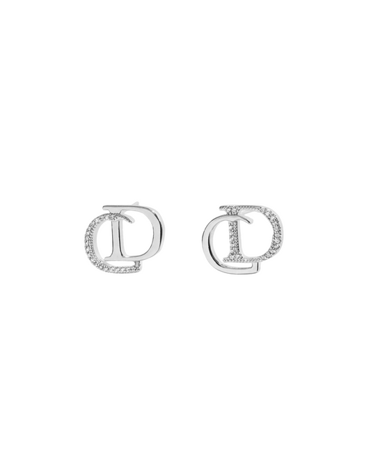 Vivienne CD Earrings | Silver