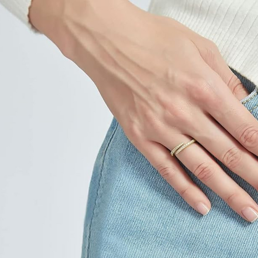 Liana Gilded Twist Ring | Gold