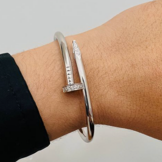 Ysella Nail Bracelet | Silver