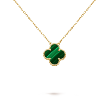 Eira Four-Leaf Clover Necklace | Gold & Green