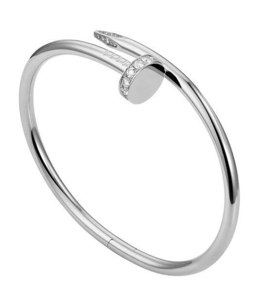 Ysella Nail Bracelet | Silver