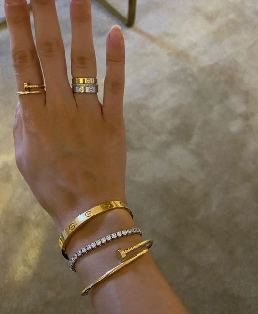 Sienna Nail Bracelet | Gold