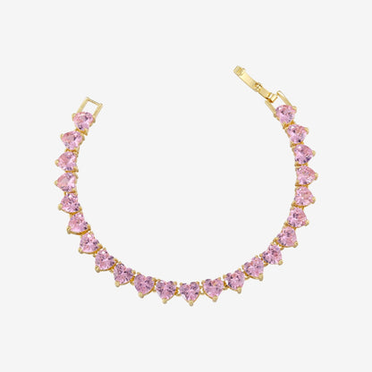 Nayeli Heart Tennis Bracelet