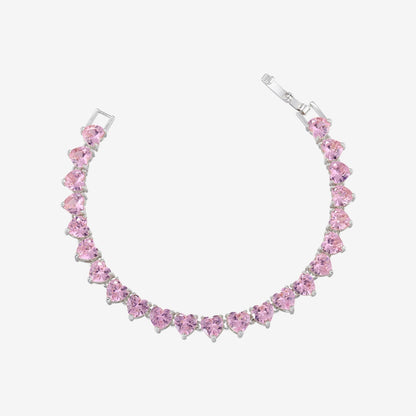 Nayeli Heart Tennis Bracelet